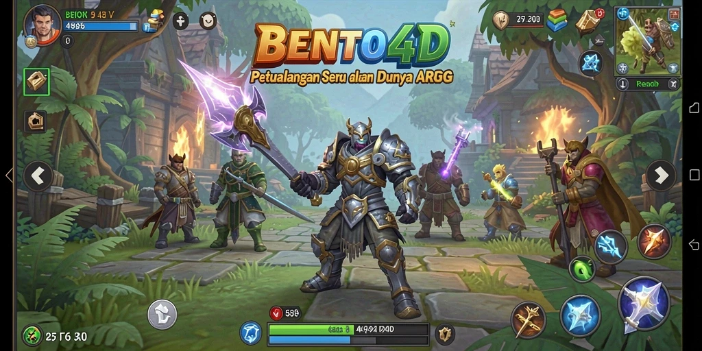 Pengalaman mendebarkan dengan pertarungan di dunia BENTO4D.