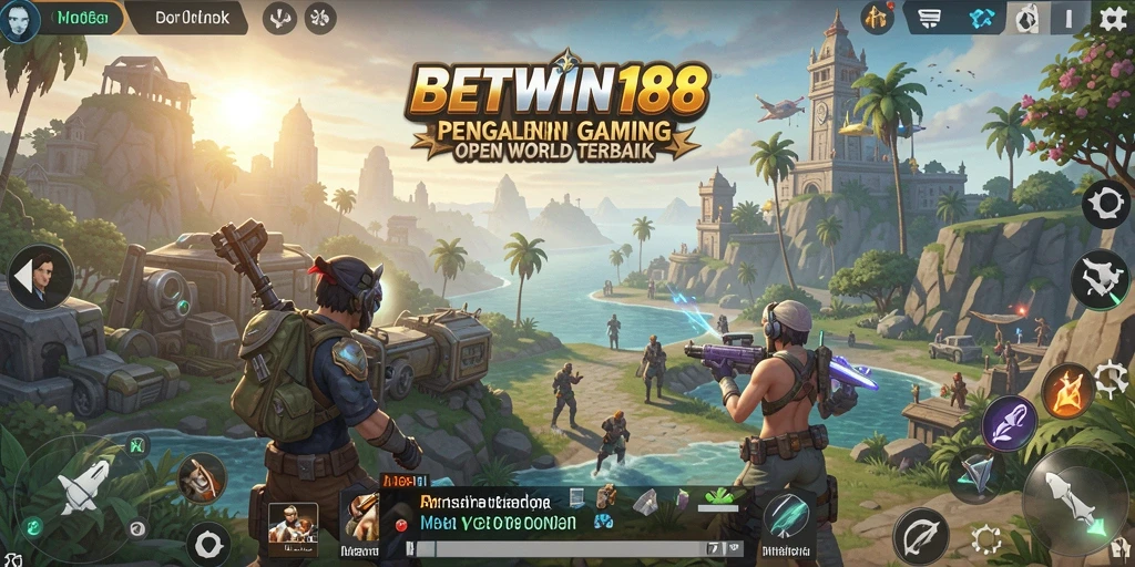 Tampilan gameplay BETWIN188 yang luas dan interaktif dalam dunia Open World.
