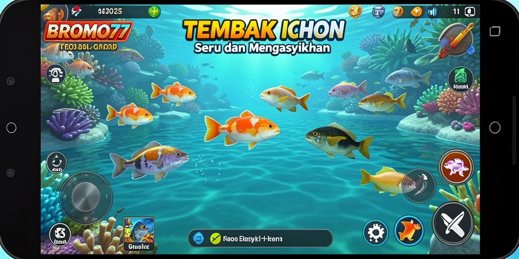 Screenshot menunjukkan antusiasme pemain dalam permainan Tembak Ikan.