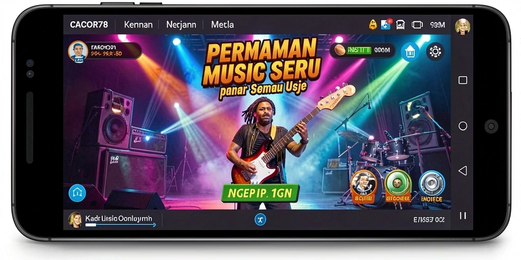 Tampilan gameplay seru dari CACOR78 yang penuh warna dan interaktif.