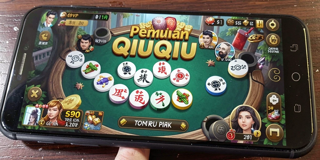 Screenshot G9VIP yang menunjukkan aksi seru permainan QiuQiu.
