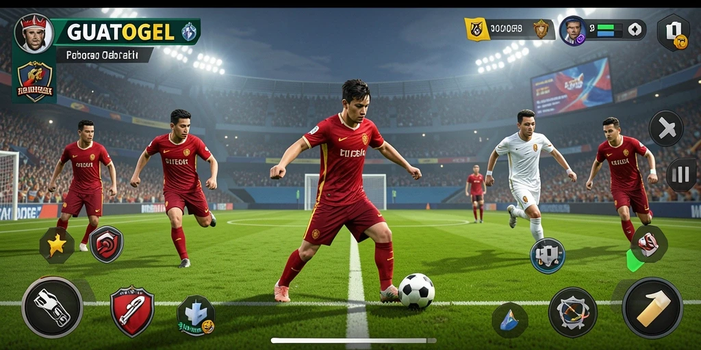 Tampilan seru dari gameplay GUATOGEL yang menarik.