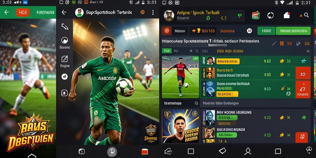 Tampilan gameplay H03 dengan opsi taruhan olahraga yang beragam.