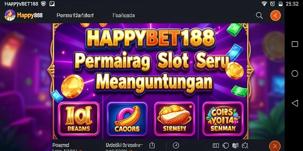 Tampilan menarik dari gameplay slot di HAPPYBET188.