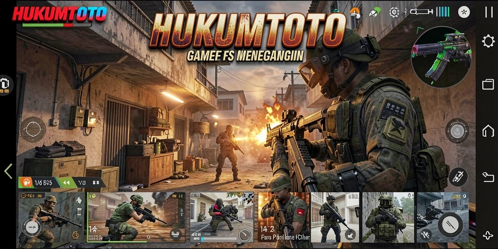 Tangkapan layar dari gameplay HUKUMTOTO yang intens dan mendebarkan.