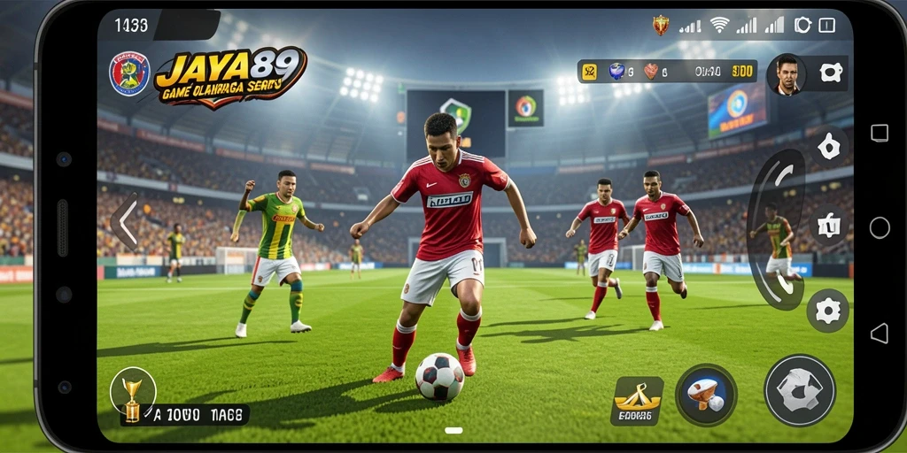 Tampilan gameplay <strong>JAYA89</strong> dengan aksi olahraga yang mendebarkan.
