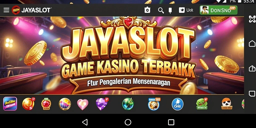 Tampilan gameplay JAYASLOT yang memukau dan menarik.