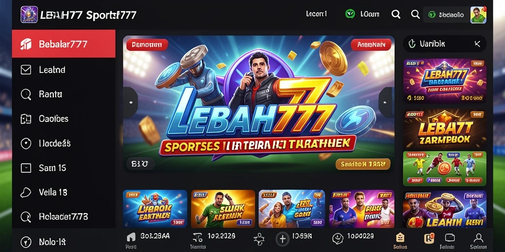Screenshot LEBAH777 menampilkan antarmuka intuitif untuk taruhan olahraga.