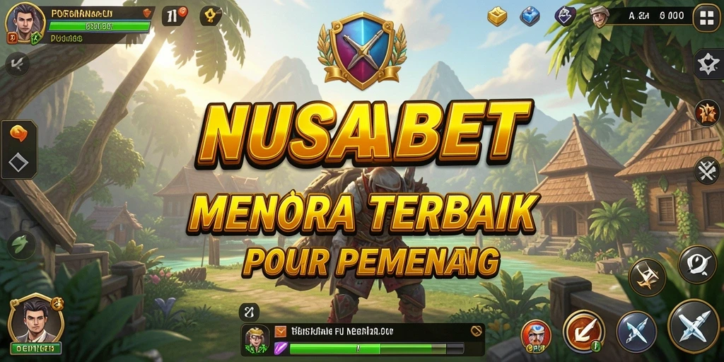 Tangkapan layar NUSABET menunjukkan pertarungan menara yang seru dan strategis.