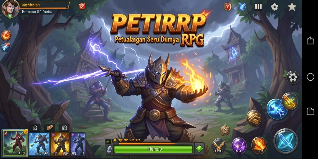 Tampilan screenshot gameplay <strong>PETIRRP</strong> yang menampilkan aksi pertempuran seru.