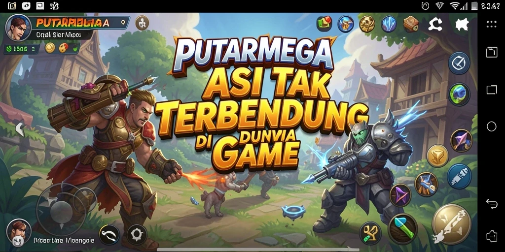 Screenshot PUTARMEGA menampilkan aksi mendebarkan dengan grafis yang menarik.