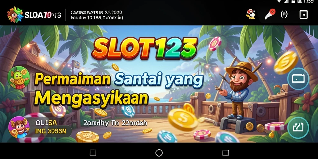 Tampilan gameplay SLOT123 yang menarik dan penuh warna.